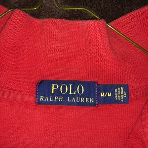 Red Polo 1/4 zip